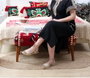 Atelier Del Sofa Puf Rojo Multicolor